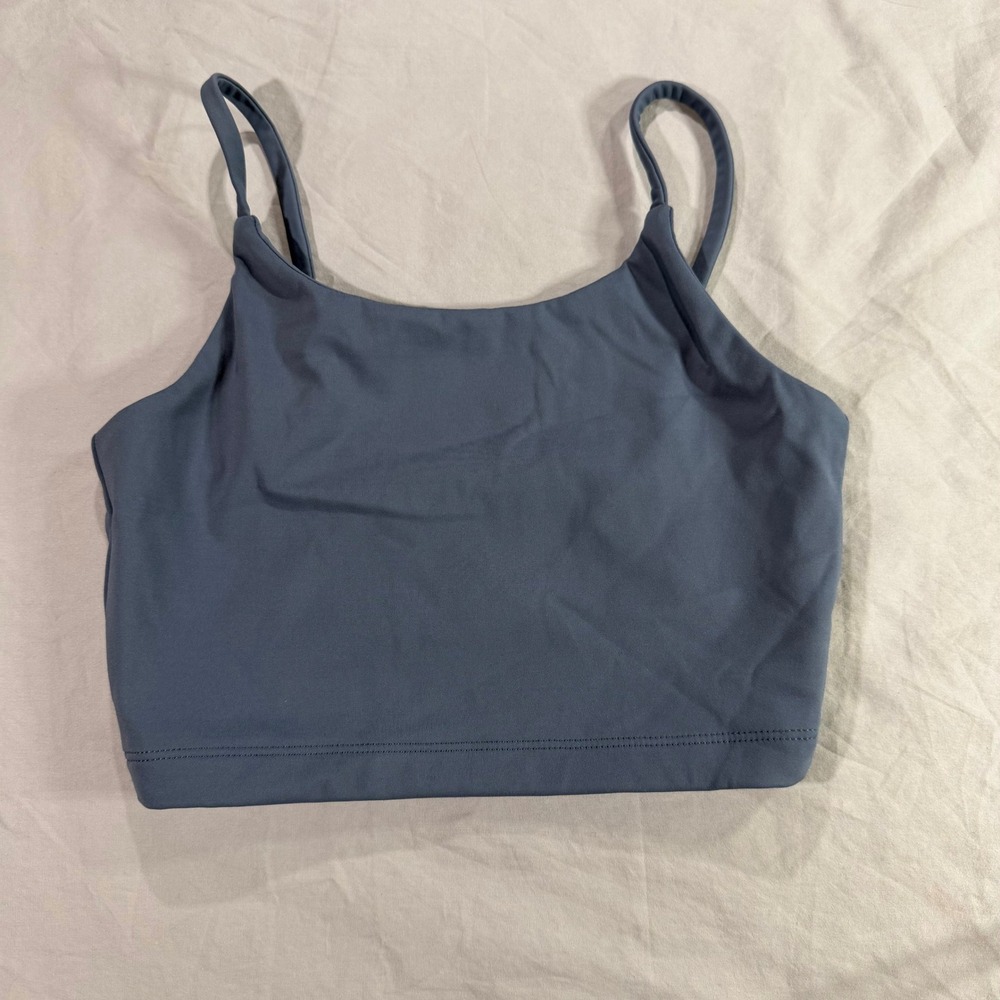 Vella Dance Collection Kids Blue Gray Crop Top Sports Bra Camisole‎ Size M